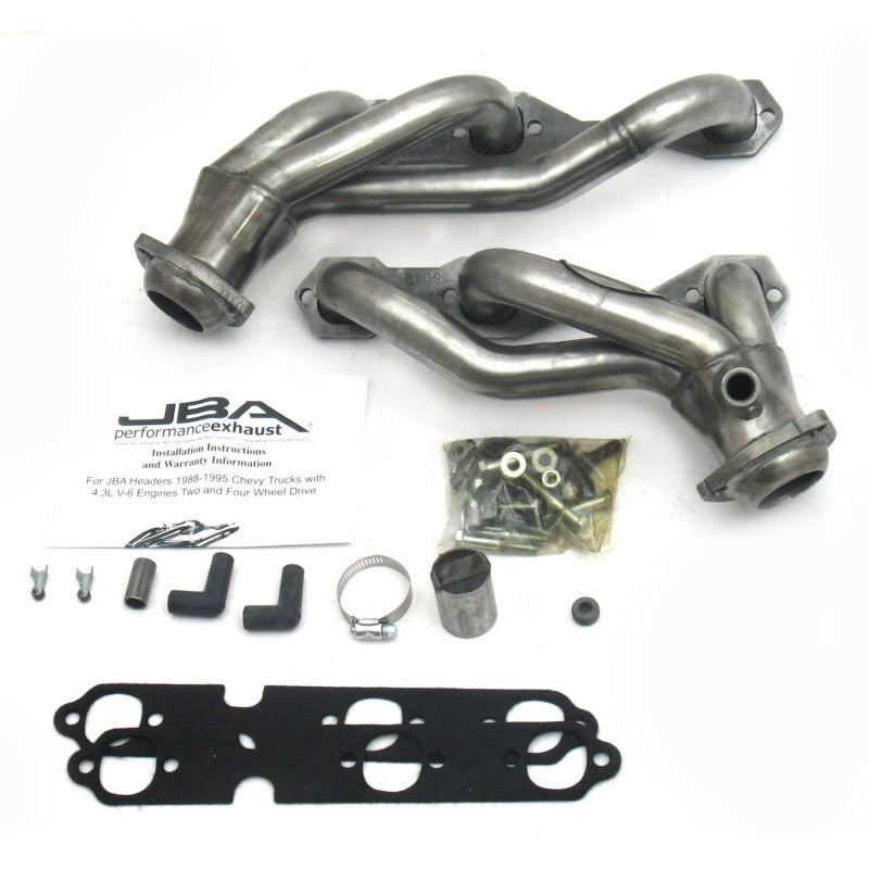 JBA 1840S GM Truck 4.3L V6 w/o A.I.R. Injection 1-1/2in Primary Raw 409SS Cat4Ward Header