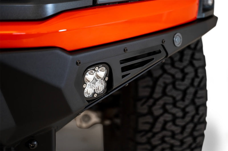 Addictive Desert Designs F210014100103 2021+ fits Ford Raptor Bomber Front Bumper w/ 3 Baja Designs LP6 Light Mounts