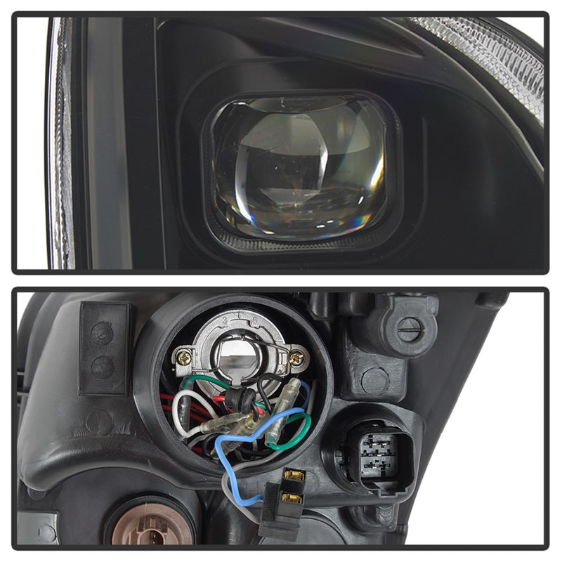 xTune 9042119 06-09 fits Ford Fusion Light Bar DRL Projector Headlights - Black