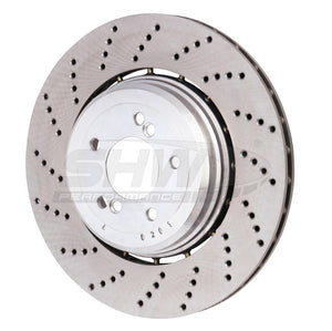 SHW Performance BRL48071 SHW 06-10 fits BMW M5 5.0L Left Rear Cross-Drilled Lightweight Brake Rotor (34212282807)