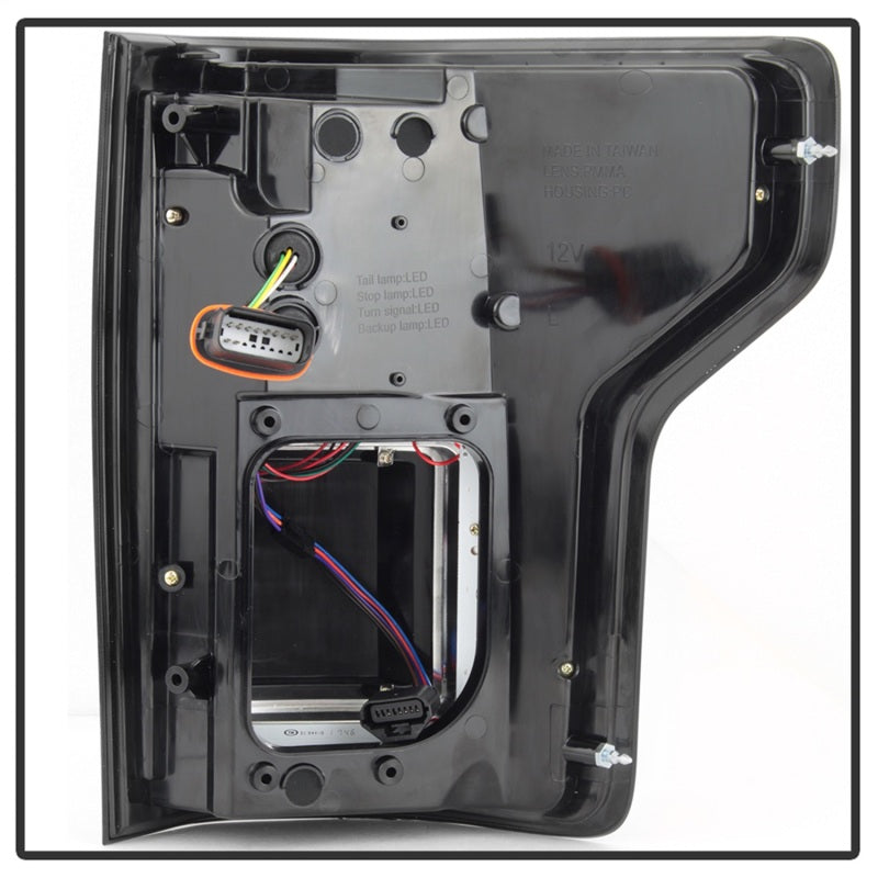 Spyder 5085337 fits Ford 15-17 F-150 LED Tail Lights (w/Blind Spot) - Black Smo