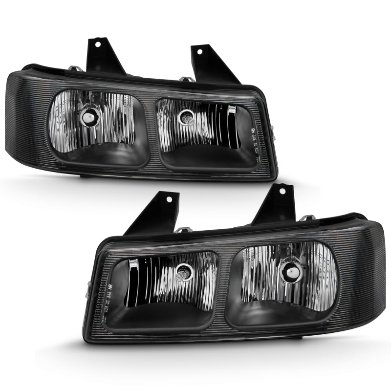 ANZO 111474 2017 fits Chevy 03-20 Express Crystal Headlight Black