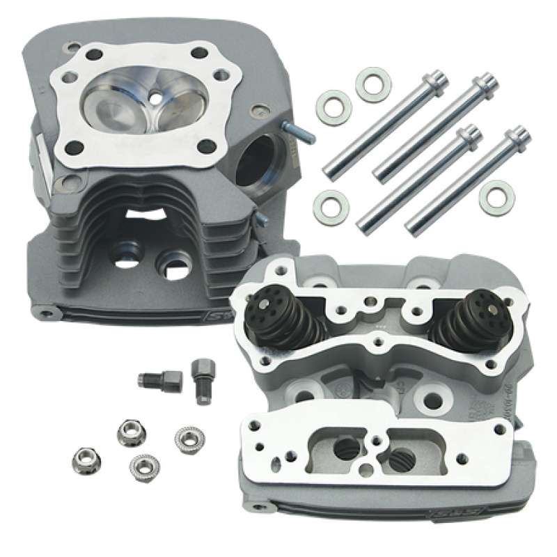 S&S 106-4277 Cycle 1999+ Super Stock 79cc Cylinder Head Kit - Silver