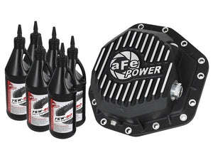 AFE 46-70352-WL Pro Series Rear Diff Cover Black w/Machined Fins 17-19 fits For