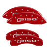 MGP 10219SF16RD 4 Caliper Covers Engraved Front & Rear 2015 fits Ford F-150 Red
