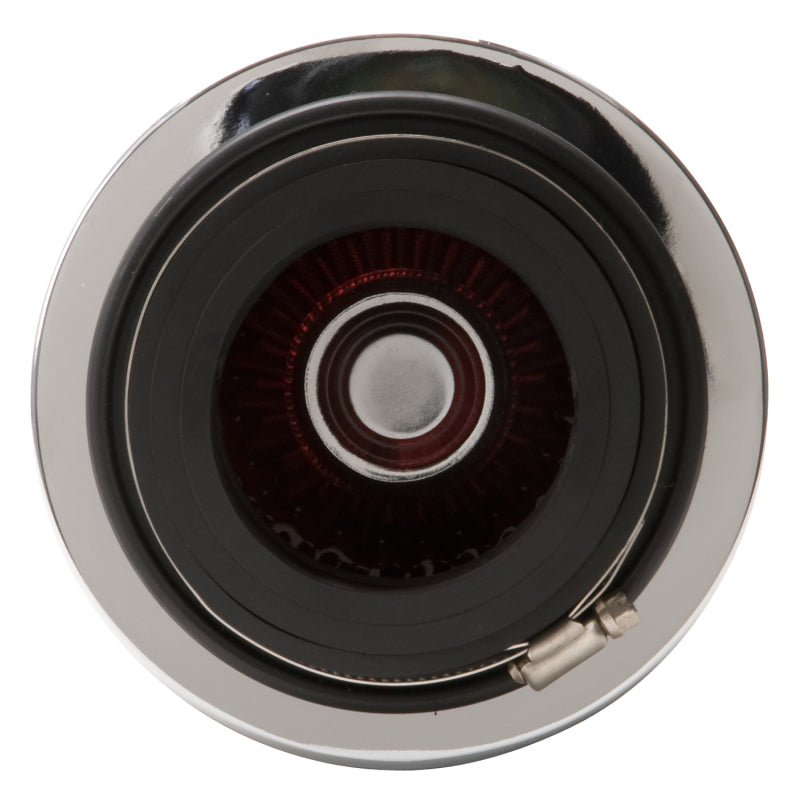 Edelbrock 43611 Air Filter Pro-Flo Series Conical 3 7In Tall Red/Chrome