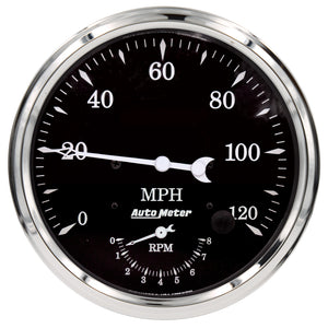 AutoMeter 1770 Auto Meter Old Tyme Black Tach/Speedo 5in. - 120mph & 8k RPM
