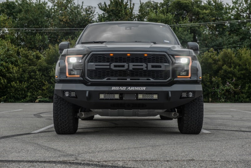 Road Armor 6171F0B-NW 17-20 fits Ford Raptor Stealth Front Non-Winch Bumper - Tex Blk