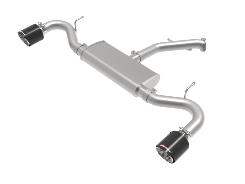 AFE 49-47016-C  2.5in 409 SS Axle-Back Exhaust System Carbon Fiber 18-20 fits H