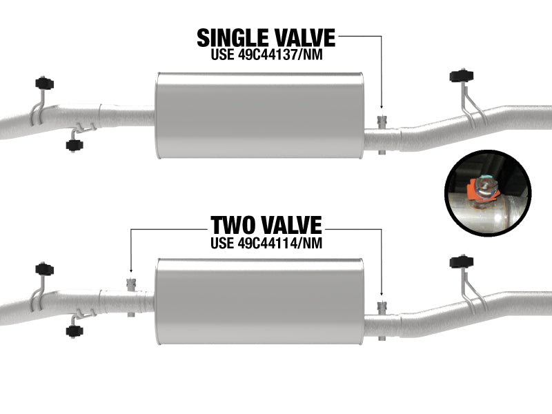 AFE 49C44114  GT Series 3in 409 Stainless Steel Muffler Upgrade 2019 fits GM Si