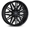 Vossen HF6-5 22x10 - 6x139.7 - ET-18 - Super Deep Face - 106.1 - Satin Black Wheel