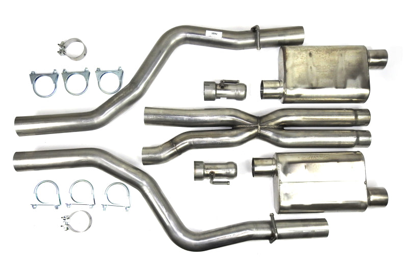 JBA 40-1671 15-20 fits Dodge Challenger SRT8/Hellcat 6.1L/6.2L/6.4L 3in SS Dual Exit Cat-Back Exhaust