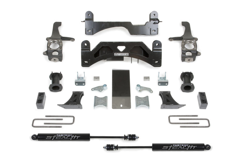 Fabtech K7054M fits Toyota 16-21 Tundra 2WD/4WD 6in Basic Sys w/C/O Spacers & Stealth Rr