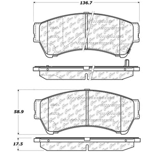 Stoptech 308.1164 Street Touring 06-10 Ford Fusion / 07-10 Lincoln MKZ Front Brake Pads