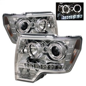 Spyder 5010247 fits Ford 09-14 F150 Projector Headlights Halogen Model- LED Hal