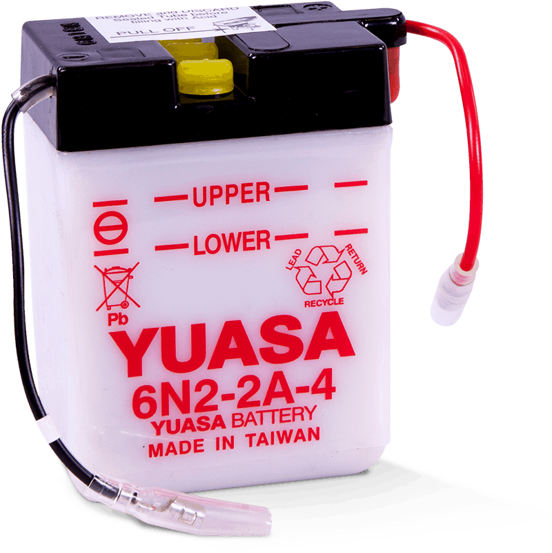 Yuasa YUAM2620B 6N2-2A-4 Conventional 6 Volt Battery