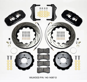 Wilwood 140-14067-D fits AERO6 Front Hat Kit 14.25 Drilled 2014-Up fits Challen