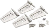 Kentrol 30575 fits Jeep 07-18 Wrangler JK Door Hinge Set 4 Pieces 2 Door - Polished Silver