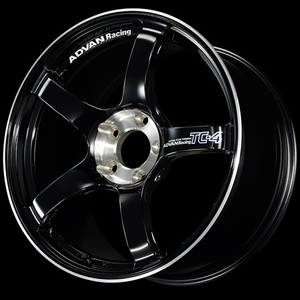 Advan YADS7F40ABF TC-4 SE 17x7.5 / +40 Offset / 4x100 / 63mm Bore / Racing Gloss Black and Diamond Cut