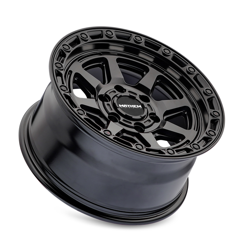 Mayhem 8306-7883MB 8306 Ridgeline 17x8.5 / 6x139.7 BP / -6mm Offset / 106.1mm Hub Satin Black Wheel