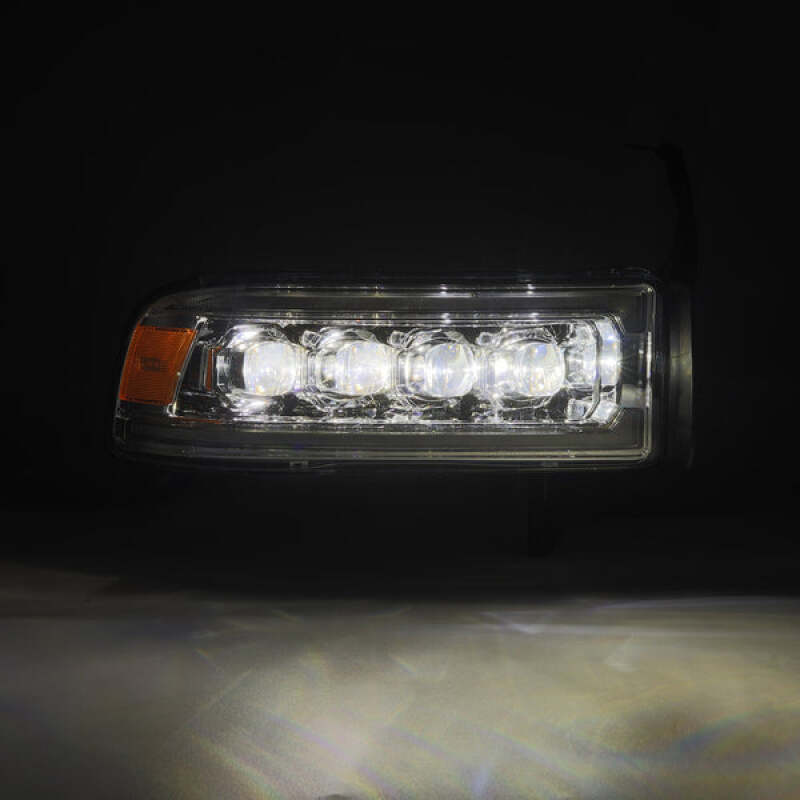 AlphaRex 880351 94-01 fits Dodge Ram 1500 NOVA LED Headlights Chrome w/ Activ. Light Seq. Signal and SB DRL