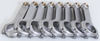Eagle CRS66603D2000 fits Chevrolet Big Block 6.660in Length ARP 2000 Bolts Forged 4340 Steel H-Beam Rods - Set of 8