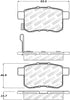 Stoptech 305.1336 Street Select Brake Pads - Rear