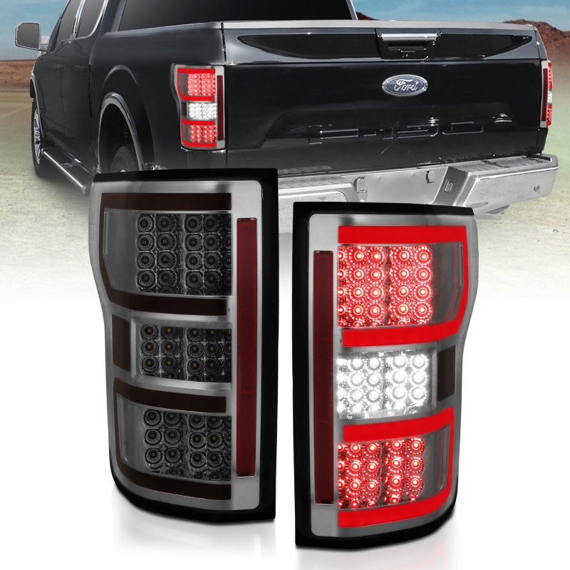 ANZO 321339 fits Ford 18-19 F-150 LED Taillights Smoke