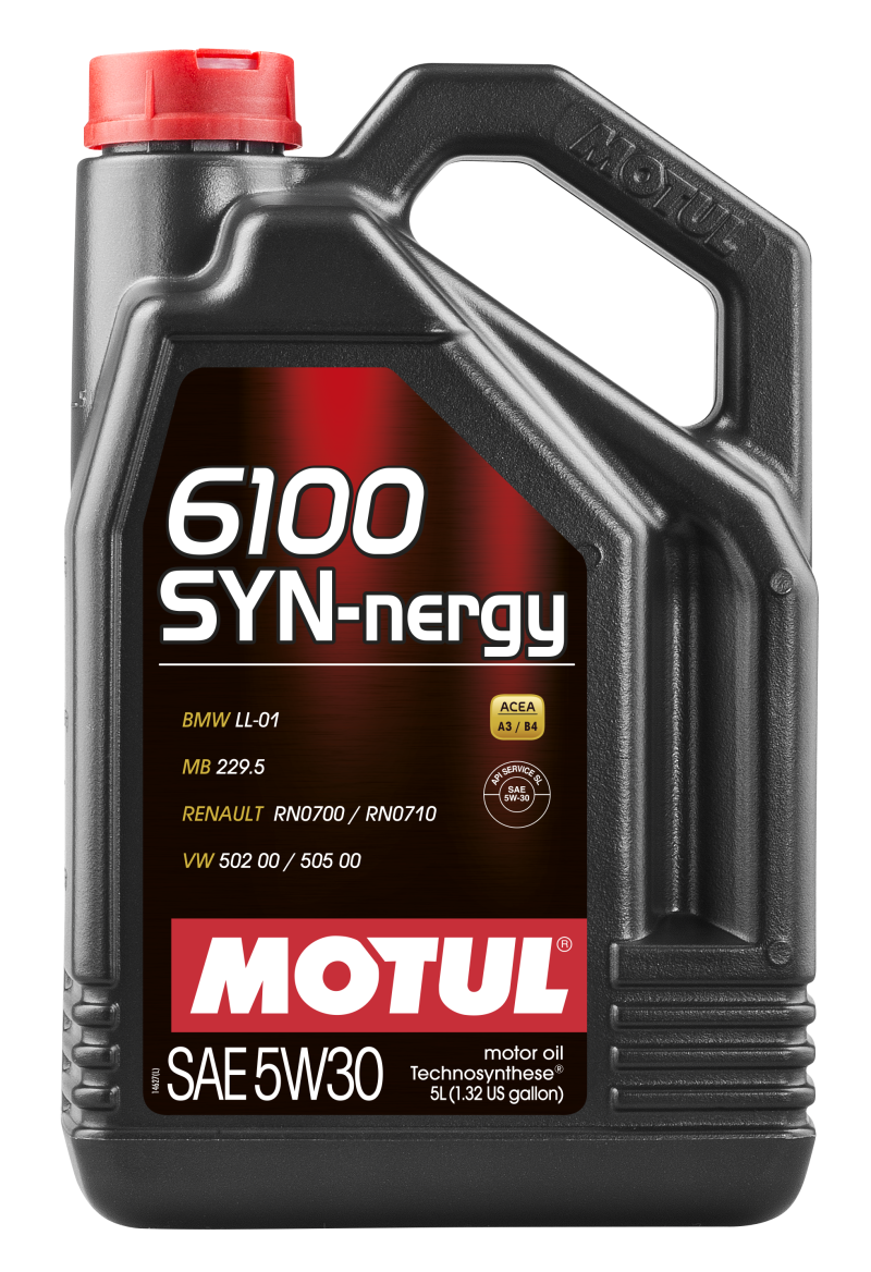 Motul 107972 5L Technosynthese Engine Oil 6100 SYN-NERGY 5W30 - VW 502 00 505 00 - MB 229.5