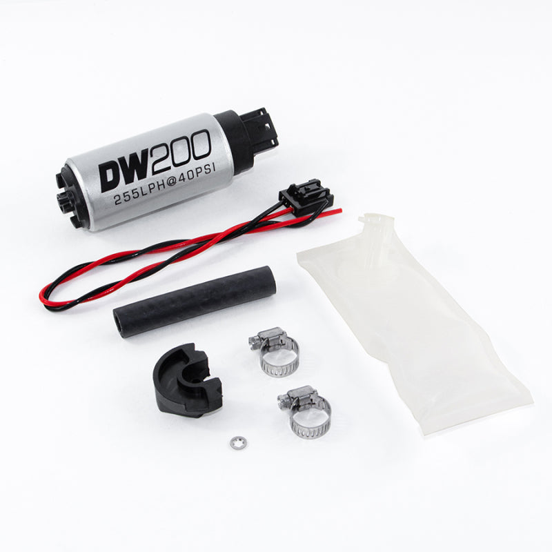 DeatschWerks 9-201-1024 94+ fits Nissan 240sx/Silvia S14/S15 255 LPH DW200 In-Tank Fuel Pump w/ Install Kit