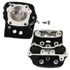 S&S 90-1509 Cycle 84-99 BT 93cc Cylinder Head Kit For S&S 4in Bore - Wrinkle Bla