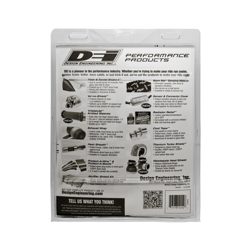 DEI  10452 Pipe Shield w/Stainless Steel Clamps - 6in x 36in - Titanium