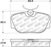 Stoptech 308.0493 Street Touring Brake Pads