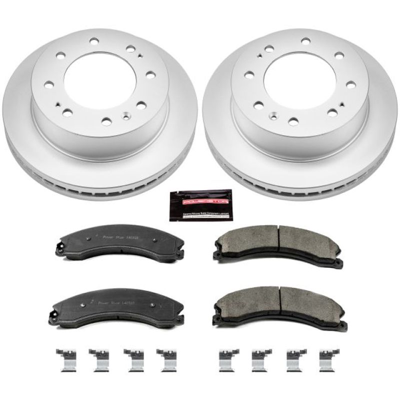 Power Stop CRK6258 12-19 fits GMC Sierra 3500 HD Front Z17 Coated Brake Kit