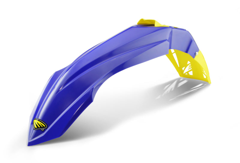 Cycra 1CYC-1461-62LG 15-21 fits Yamaha YZ125 Cycralite Front Fender - Blue W/ Gold Vent