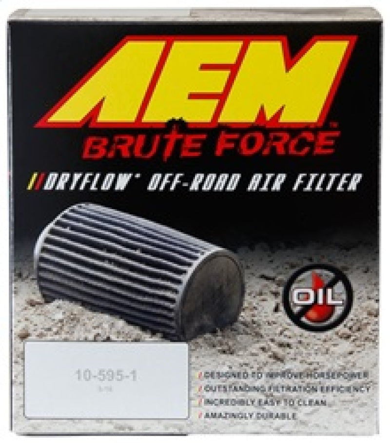 AEM 21-2110BF Dryflow 3.25in. X 5in. Round Tapered Air Filter