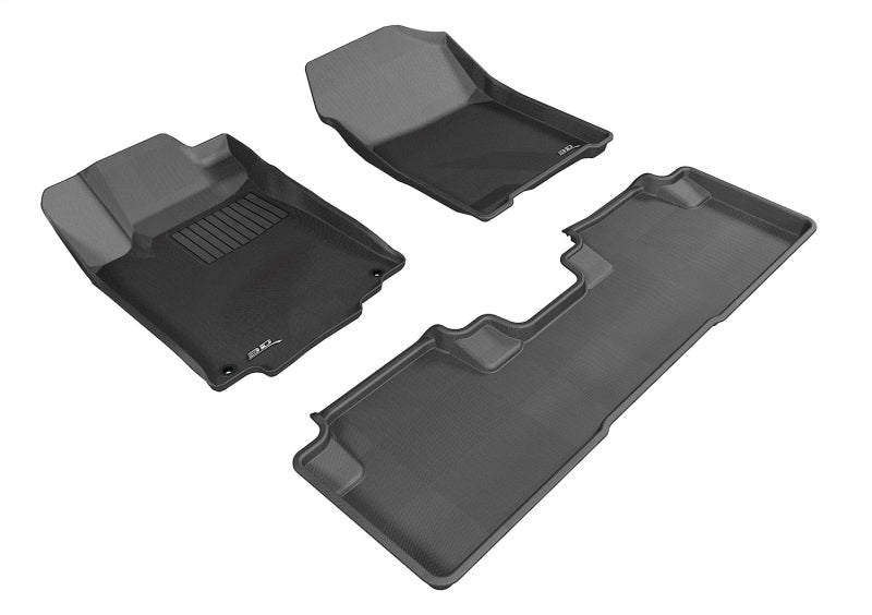 3D MAXpider 16-18 fits Hyundai Tucson Elegant 1st 2nd Row - Floor Mat Set (Blac