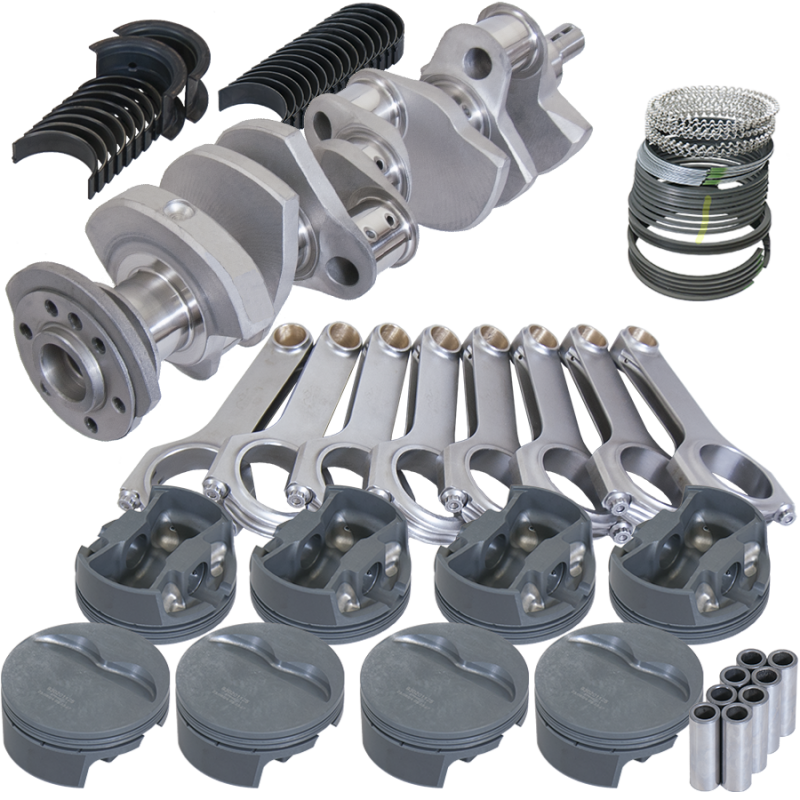 Eagle 12156040 fits Chevy 400 350 Mains 4.000in Crank 6.000in H-Beam Stroker Rod 4.165in Pistons Rotating Assembly