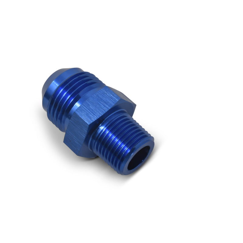 Russell 660520 Performance -12 AN to 1/2in NPT Straight Flare to Pipe (Blue)