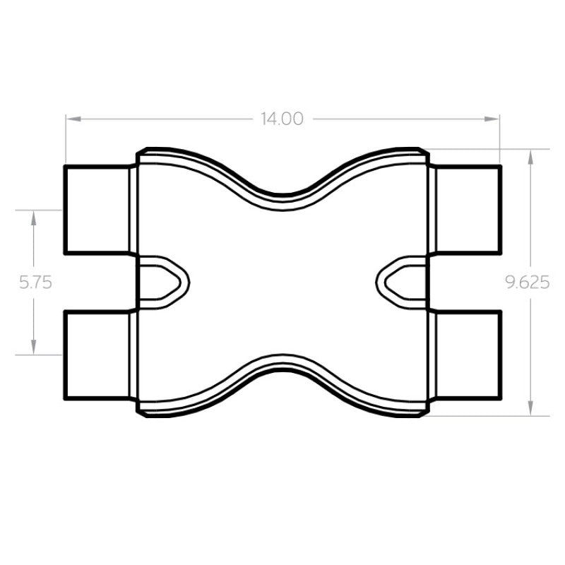 MagnaFlow 10792 Smooth Trans X 3/3 X 14 SS