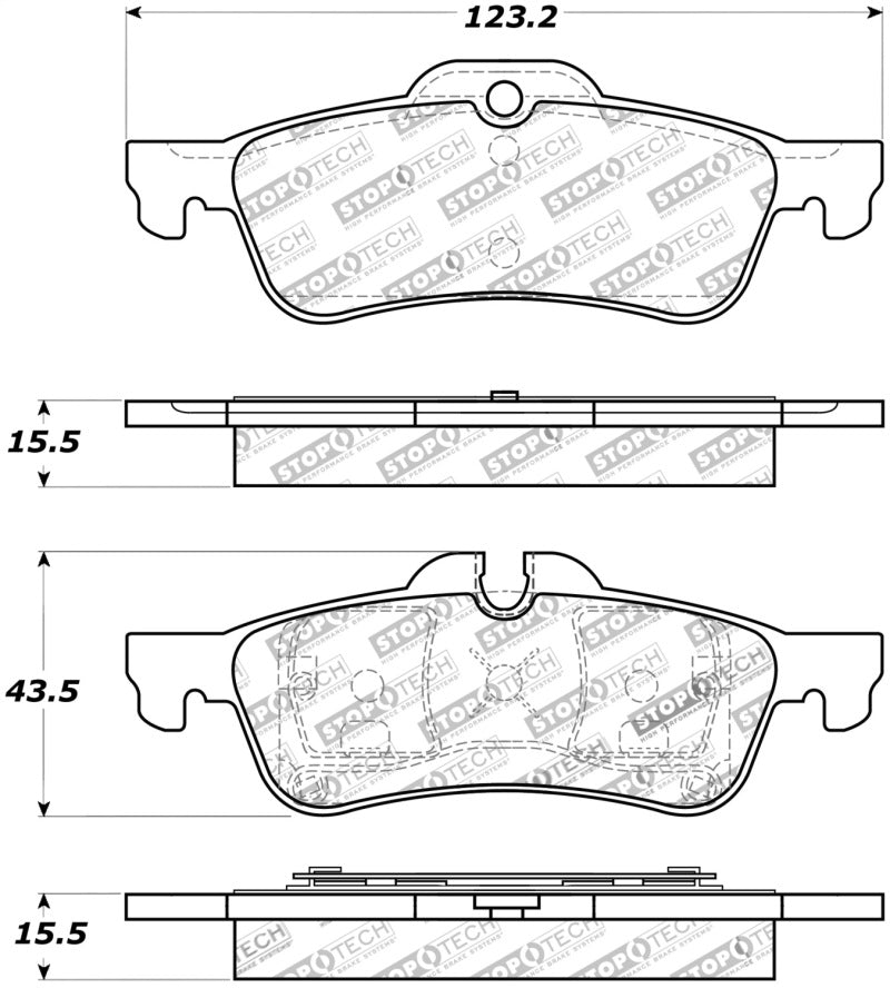 Stoptech 309.106 Performance 02-06 Mini Rear Brake Pads
