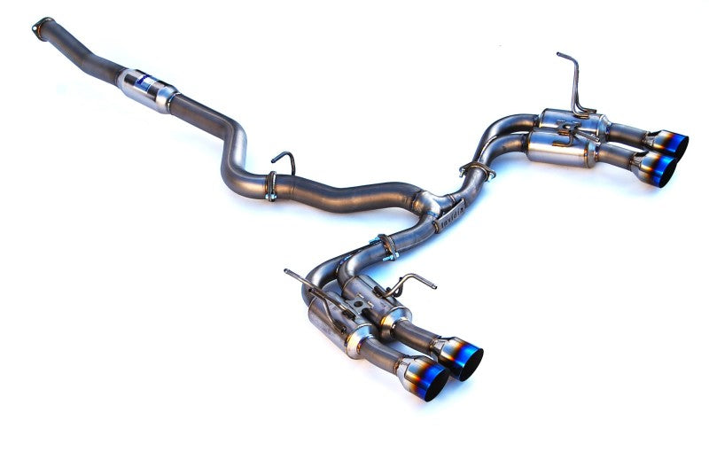 Invidia HS15STI5TG4ST 2015+ WRX/STi Gemini 80mm Full Titanium Quad 101mm Tip Cat-Back Exhaust