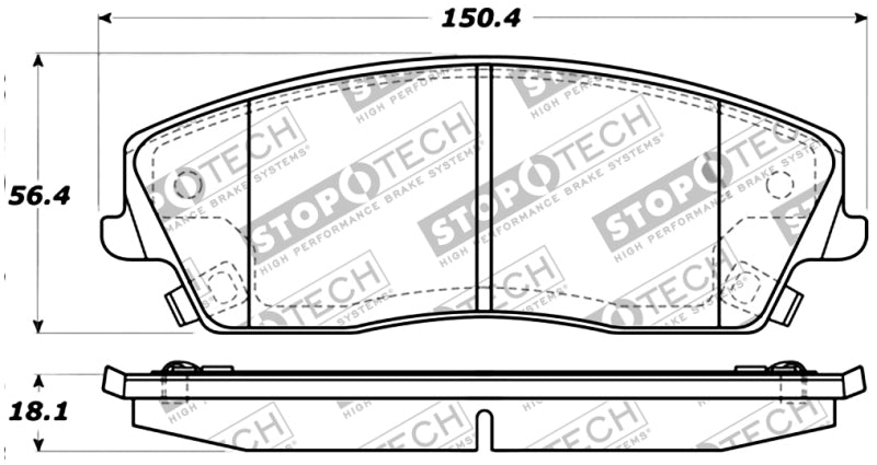 Stoptech 309.1056 Performance Brake Pads