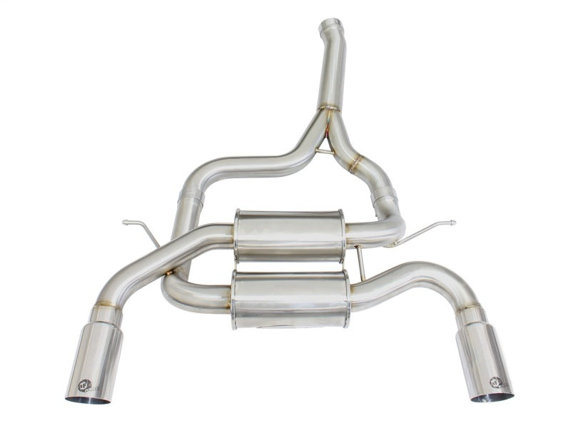 AFE 49-36325-P rce XP SS-304 Polish Tip 2.5in Dia Axle Back Exhaust 12-15 fits