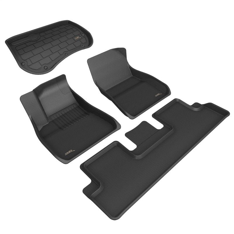 3D MAXpider 2018-2020 fits Kia Stinger Awd Kagu 1st Row Floormat - Black