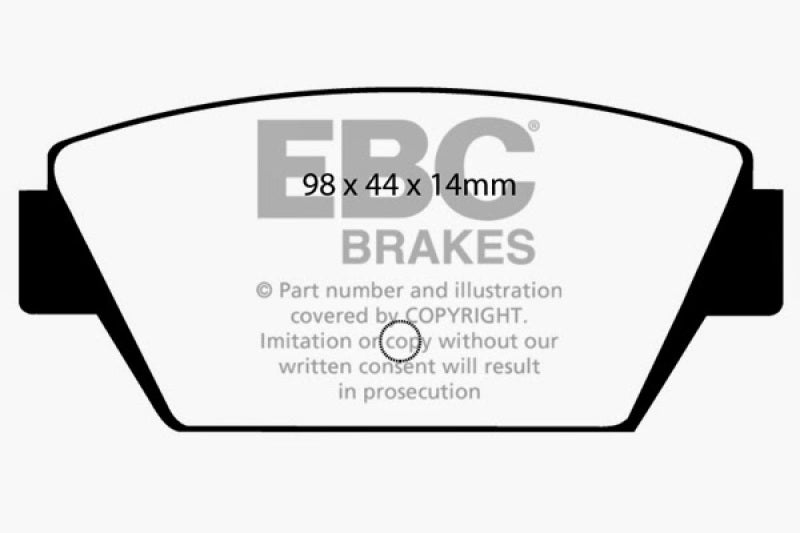 EBC DP2576 fits Eagle 93-94 Talon 1.8 Greenstuff Rear Brake Pads