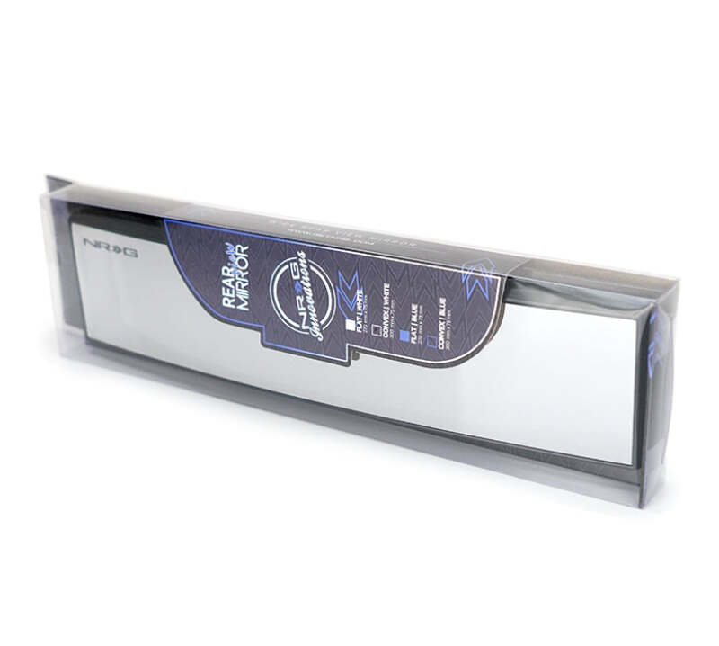 NRG IM-300CBL 300mm Wide Panorama Clip-on Rearview Mirror - Convex w/ Blue Tint