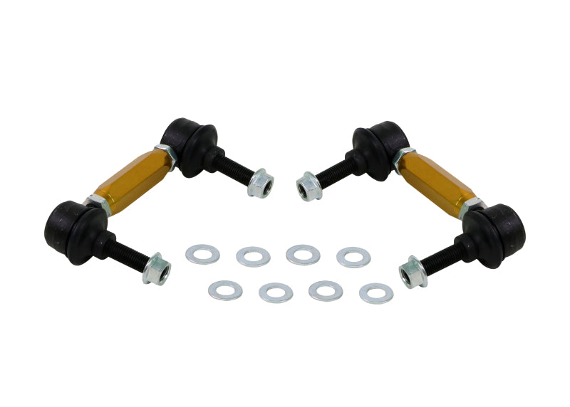 Whiteline KLC141 fits Nissan 03-06 350z Z33 Rear Swaybar link kit-Adjustable Ball End Links