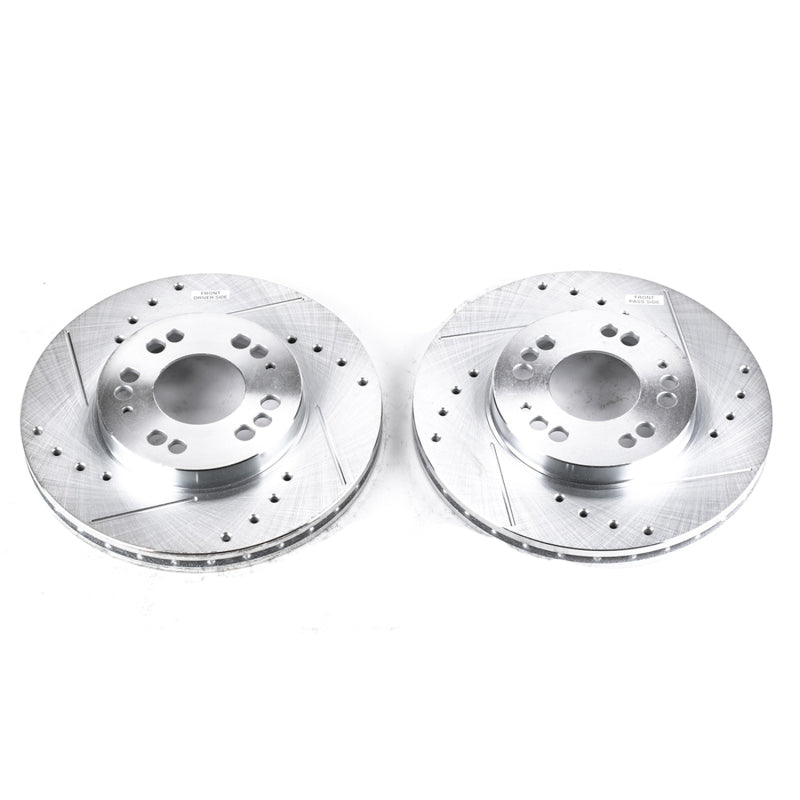 PowerStop fits Dodge 91-96 Stealth Front Evolution Drilled & Slotted Rotors -