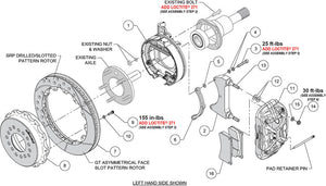 Wilwood kit rear DISC/DRUM XRS4R C10 1971-87/BLAZER 1971-82 5 lug 2.42 off 12.89 GT